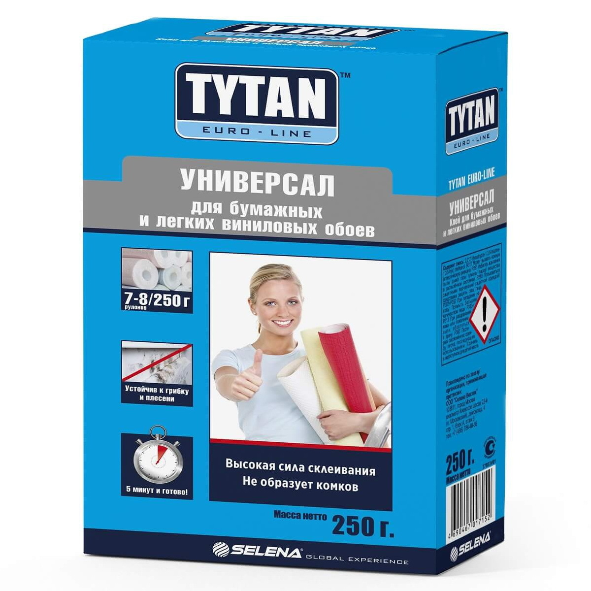 Универсал клей для бумажных и легких виниловых обоев Tytan Euro-line 250 гр