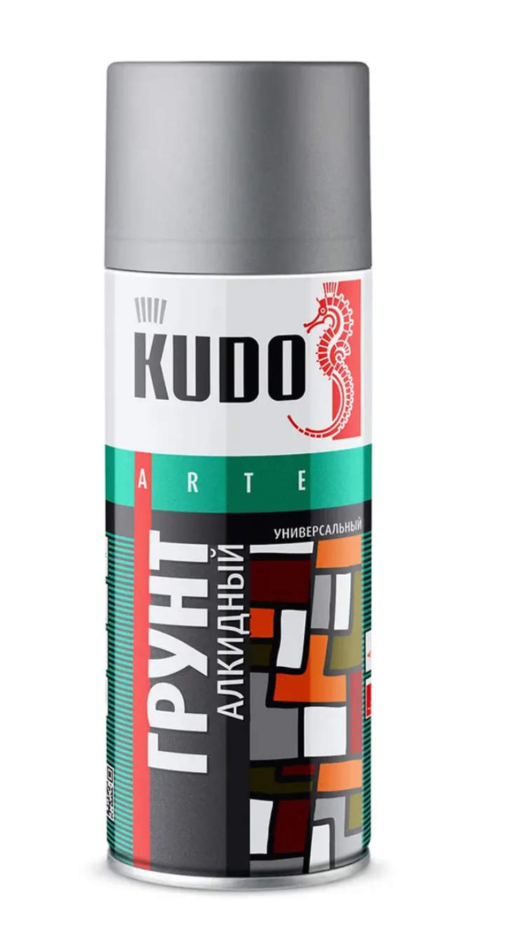 Грунт универсальный Kudo, серый, 520мл