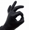 Перчатки нитриловые M неопудренные черные (1 пара)