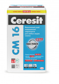 Клей для плитки Ceresit CM 16 эластичный, 25 кг