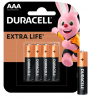 Батарейки Duracell AAA EXTRA LIFE (уп. 4 шт)